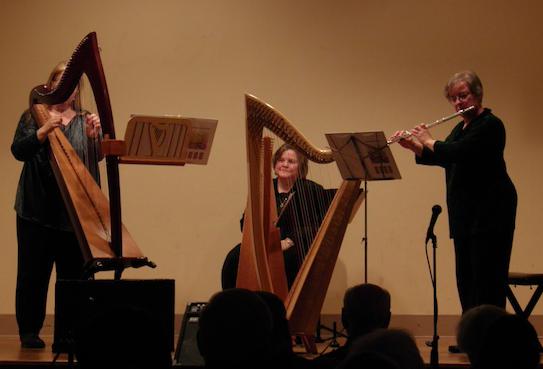 WAFHS Annual Concert, 2010, Harp Happy! -- Mimi McNeel, Wynne Roos, and Judith Mostyn White