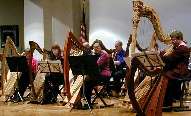 WAFHS Benefit Concert, 2005, Heatherwood Harp Ensemble